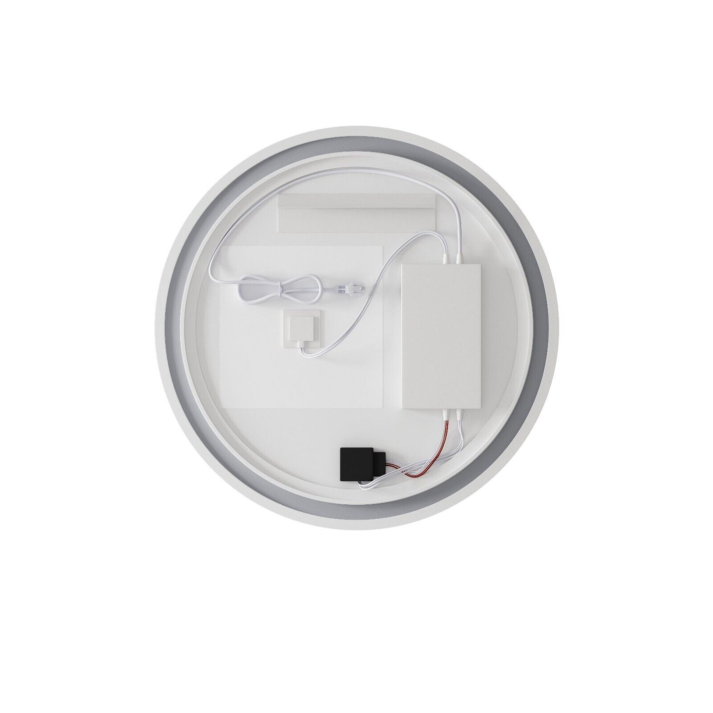 24''/30''/36'' Anti-fog LED Mirror for Bathroom, Round Smart Lighted Mirror
