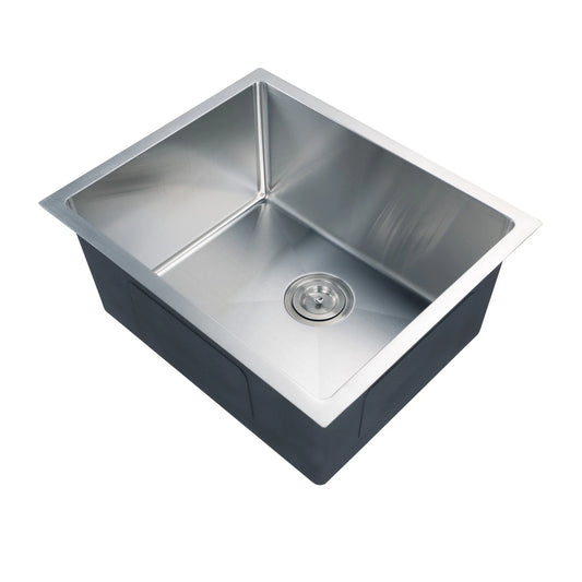 23x18 Undermount Kitchen Sink, Single Stainless Steel Sink, Square Kitchen Sink