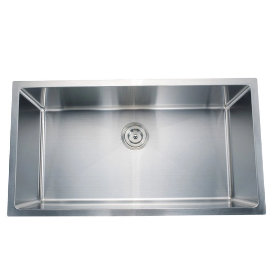 Premium 32” x 19” Undermount Kitchen Sink – Single Bowl Stainless Steel